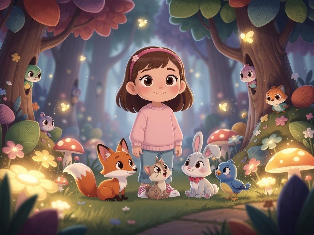 Gute Nacht Geschichte: Linas Traumwald — Einschlafgeschichte für Lina